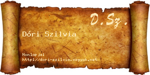 Dóri Szilvia névjegykártya